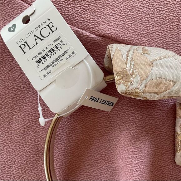 The Children’s Place Elegant Pink Sleeveless Kids Dress Size M 7/8 with Bow NWOT - Picture 10 of 10